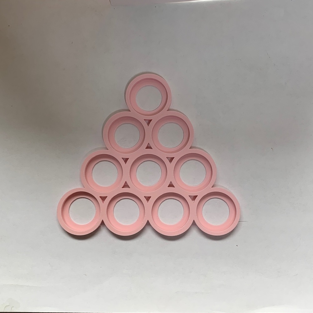 25mm Pink Arrow Cloud Movement Trays for 10 units